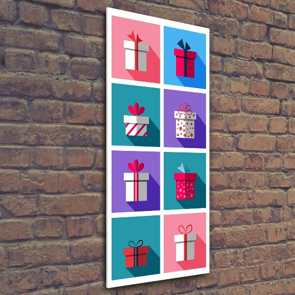 Bild aus glas vertikales Geschenke