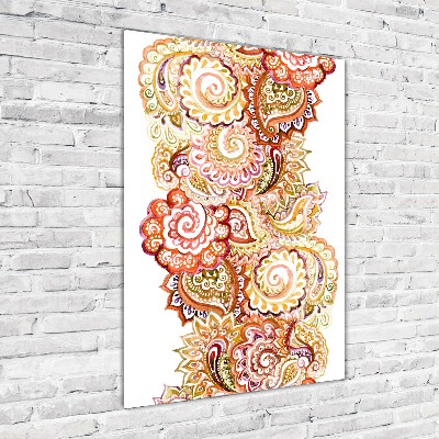 Foto auf glas vertikales Ornamente