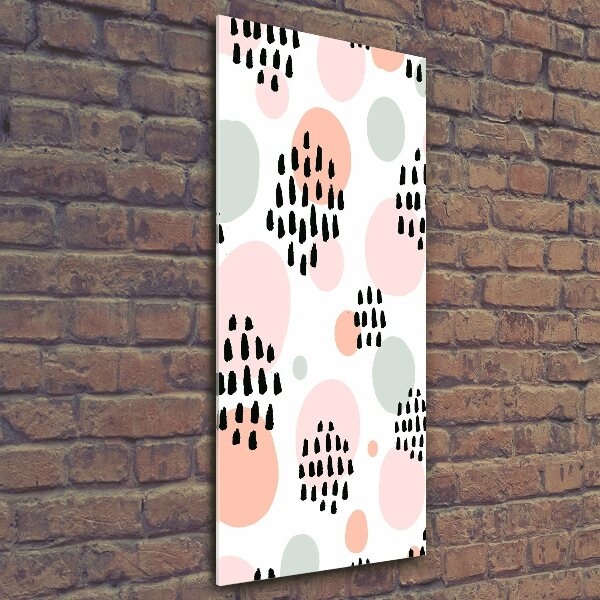 Glasbild vertikales Abstrakter Hintergrund