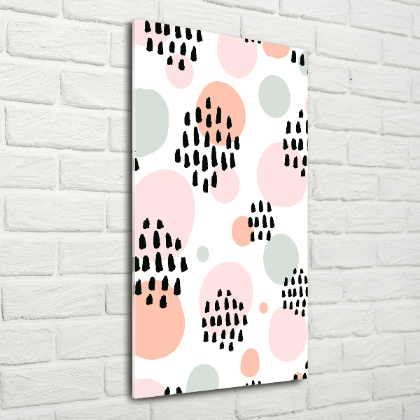 Glasbild vertikales Abstrakter Hintergrund