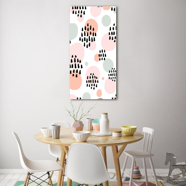 Glasbild vertikales Abstrakter Hintergrund