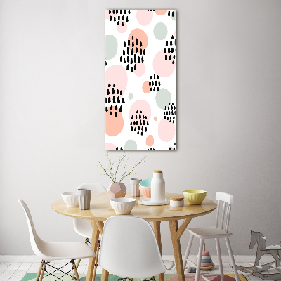 Glasbild vertikales Abstrakter Hintergrund