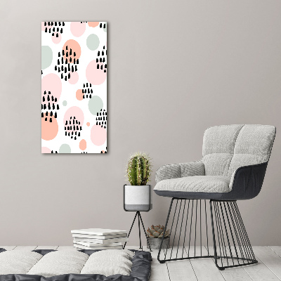 Glasbild vertikales Abstrakter Hintergrund