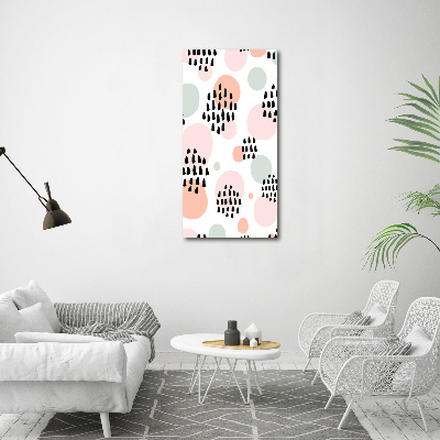 Glasbild vertikales Abstrakter Hintergrund