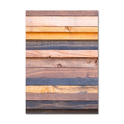 Foto auf glas vertikales Holzwand