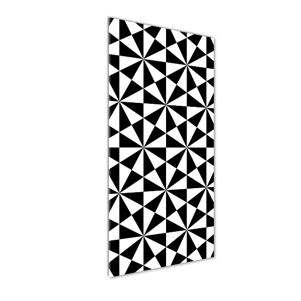 Glasbild vertikales Geometrischer Hintergrund