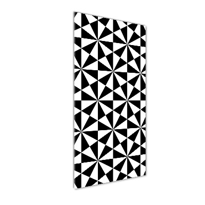 Glasbild vertikales Geometrischer Hintergrund