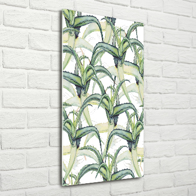 Foto auf glas vertikales Aloe