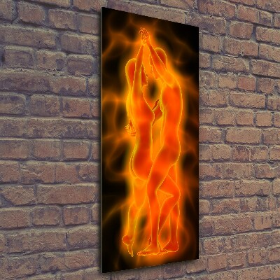 Foto auf glas vertikales Tanzendes Paar