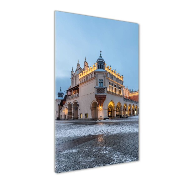 Glasbild vertikales Krakau, Polen