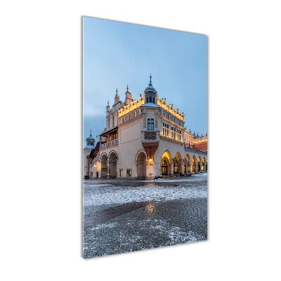 Glasbild vertikales Krakau, Polen