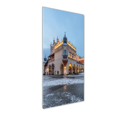 Glasbild vertikales Krakau, Polen