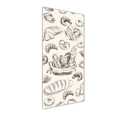 Glasbild vertikales Brot