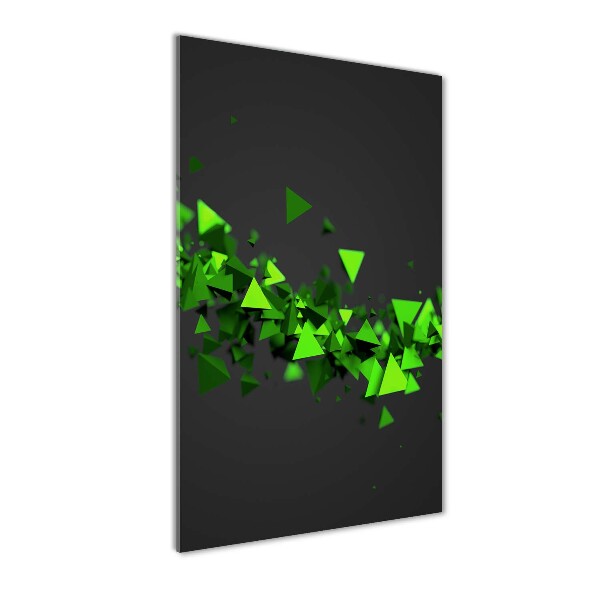 Bild aus glas vertikales Geometrische Welle