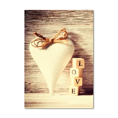 Bild aus glas vertikales Liebe