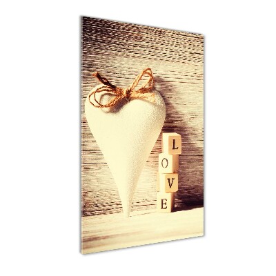 Bild aus glas vertikales Liebe