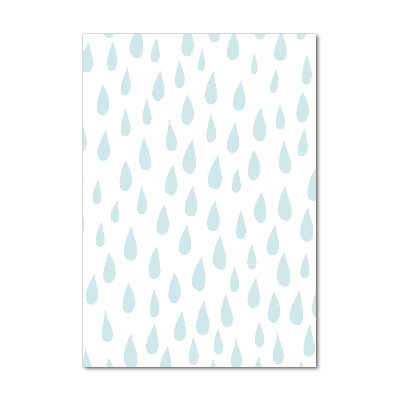 Glasbild vertikales Tröpfchen