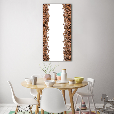 Foto auf glas vertikales Kaffeebohnen