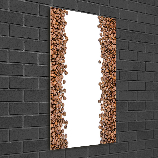 Foto auf glas vertikales Kaffeebohnen