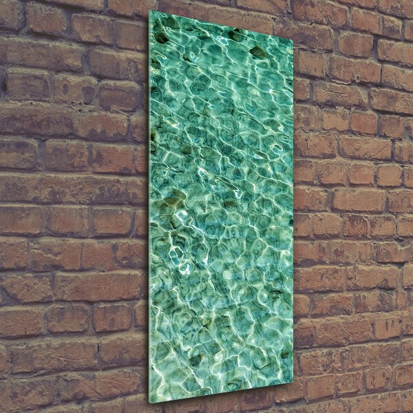 Foto auf glas vertikales Klares Wasser