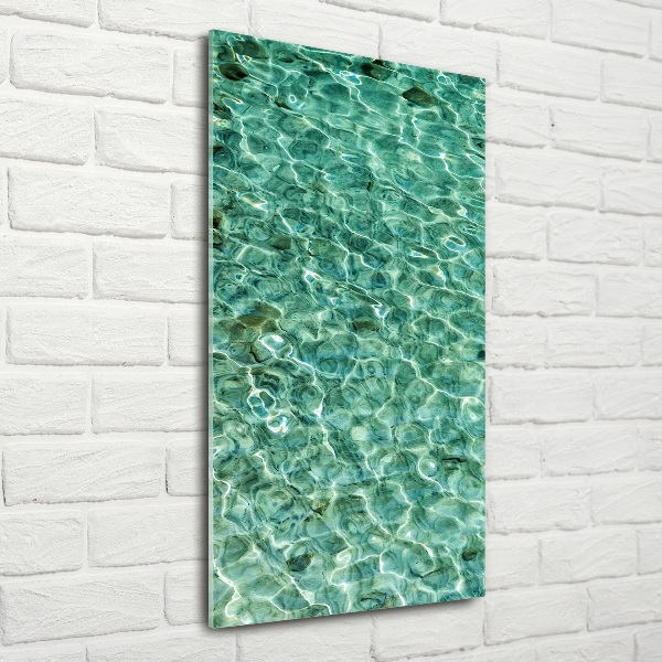 Foto auf glas vertikales Klares Wasser