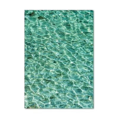 Foto auf glas vertikales Klares Wasser