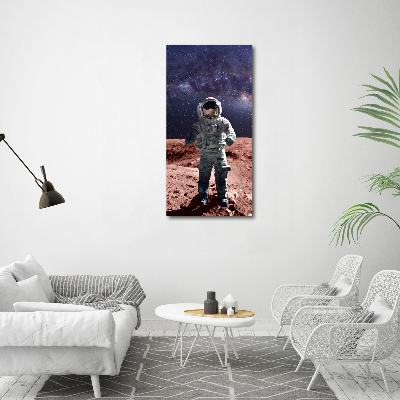 Glasbild vertikales Astronaut
