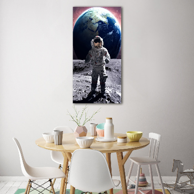Foto auf glas vertikales Astronaut