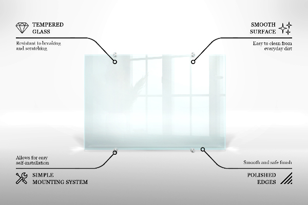 Glas für Küchenrückwand transparent 
