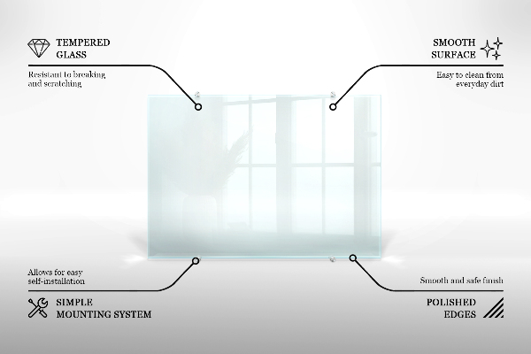 Glas für Küchenrückwand transparent 