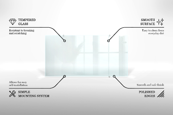 Glas für Küchenrückwand transparent 
