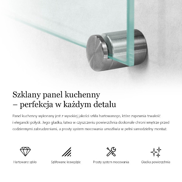 Glas für Küchenrückwand transparent 