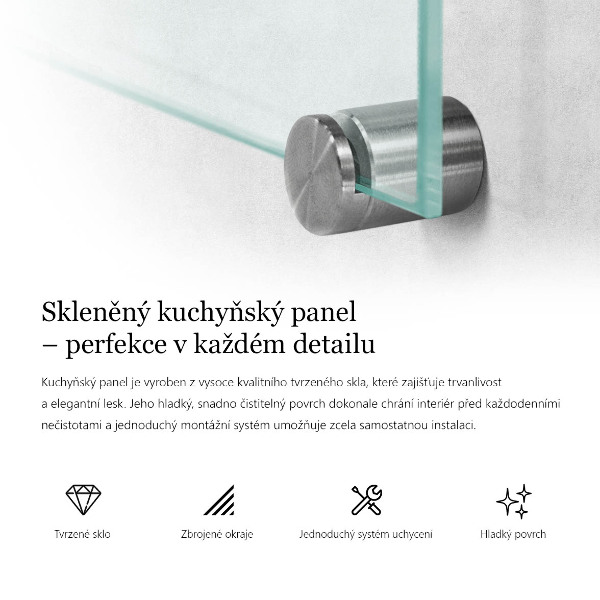 Glas für Küchenrückwand transparent 