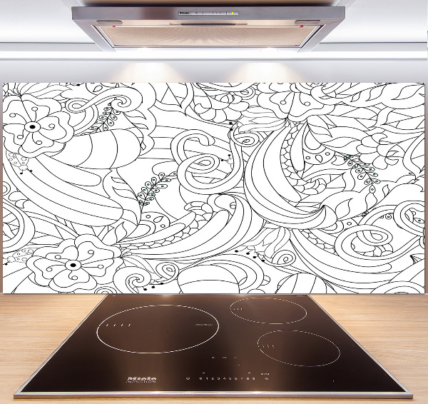 Platte für Küchenrückwand Ornamente