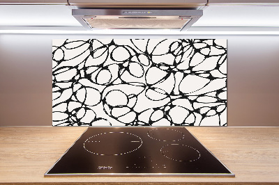 Küchen wandpaneel Chaotische Kreise