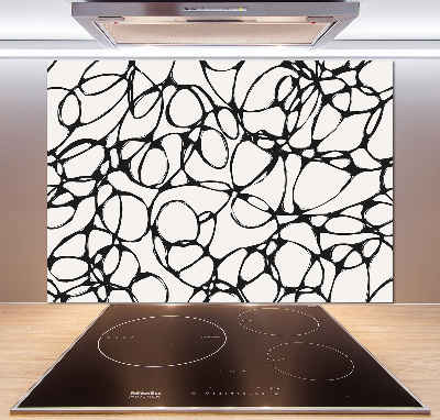 Küchen wandpaneel Chaotische Kreise