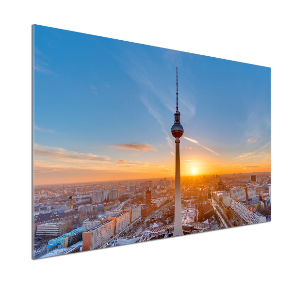 Glasrückwand für die küche Fernsehturm