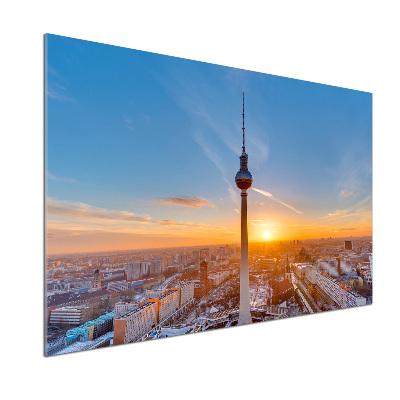 Glasrückwand für die küche Fernsehturm