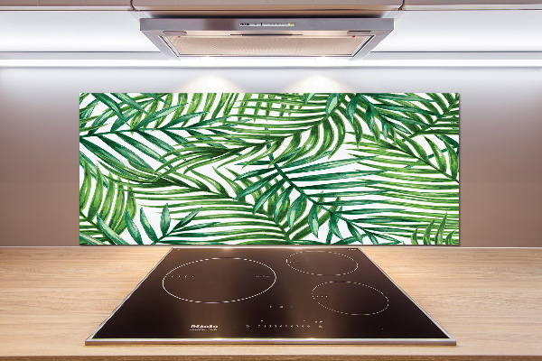 Küchen wandpaneel Palmenblätter