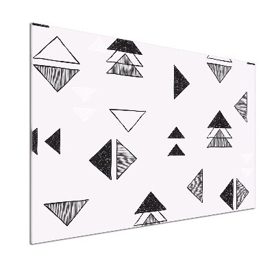 Glasrückwand für die küche Dreieckshintergrund