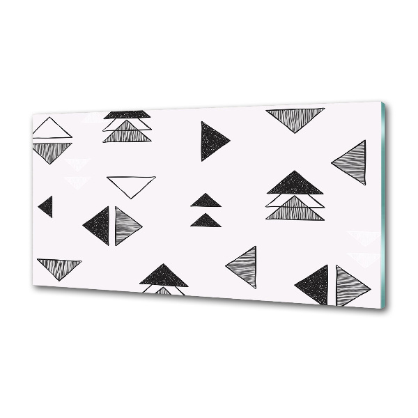 Glasrückwand für die küche Dreieckshintergrund