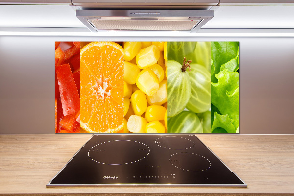 Küchen wandpaneel Obst und Gemüse
