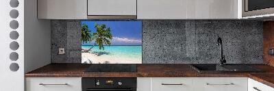 Platte für Küchenrückwand Panorama des Strandes