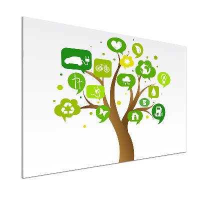 Küchen wandpaneel Ökologischer Baum