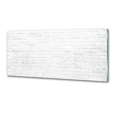 Glasrückwand für die küche Ziegelmauer