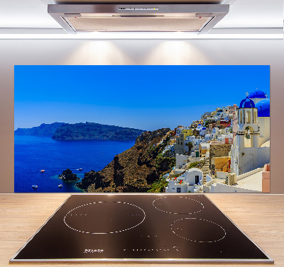 Platte für Küchenrückwand Santorini, Griechenland
