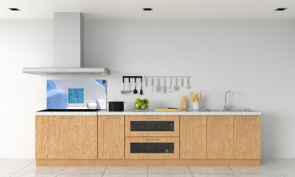 Platte für Küchenrückwand Santorini, Griechenland