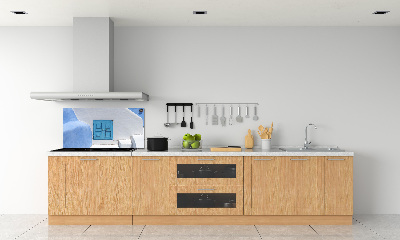 Platte für Küchenrückwand Santorini, Griechenland