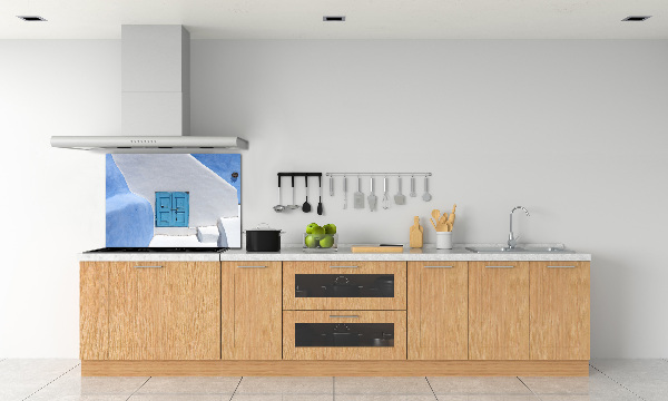 Platte für Küchenrückwand Santorini, Griechenland