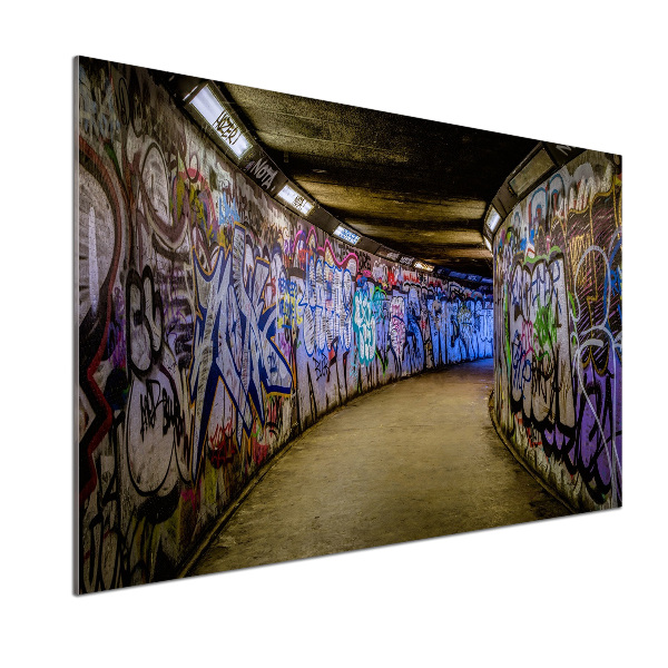 Küchen wandpaneel Graffiti in der U-Bahn